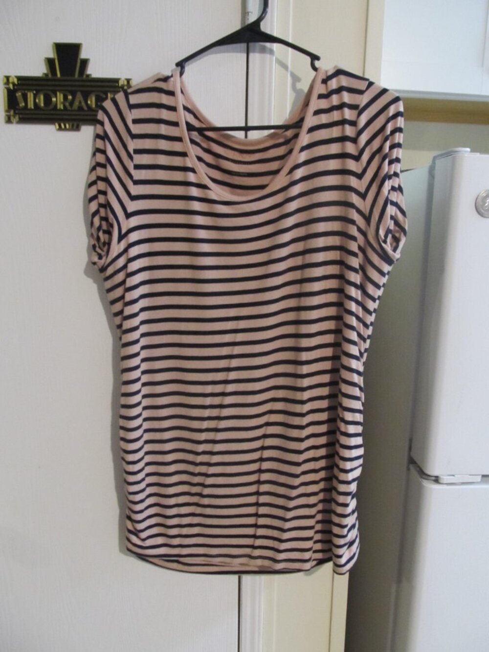 A:Glow Striped Maternity Top